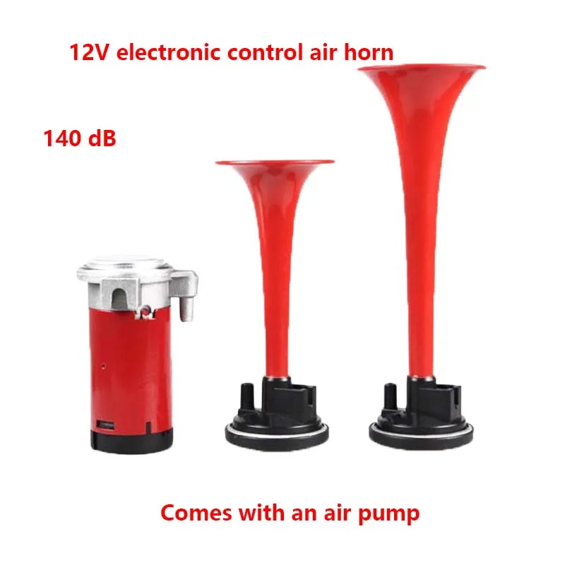 

DC12v Dual Tone Air Horn Sets Trumpet With Compressor Speaker Powerful Durable 135dB Super Loud For Motorcycle Car Boat Truck
