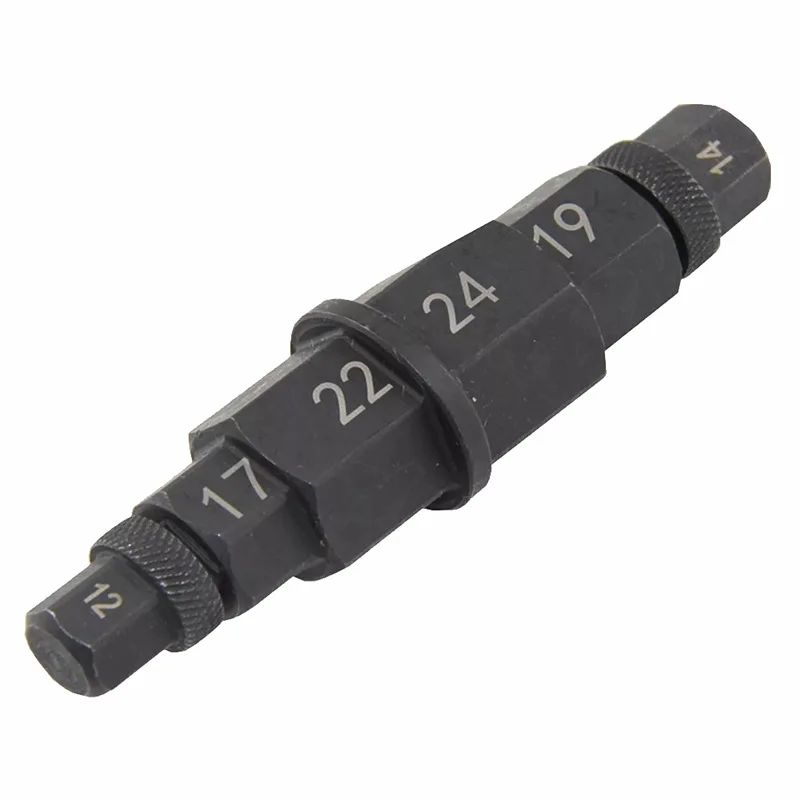 

Инструмент для оси шины мотоцикла 6 в 1, шестигранный ключ, набор для снятия шпинделя, для обслуживания ступицы колеса