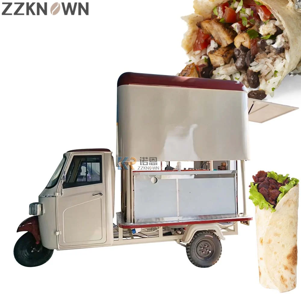 Electric Lift Drink Van Kiosk Catering Food Warmer Motorcycle Tuk Tuk Scooter Pasta Coffee Waffle Pizza Food Truck Juice Cart