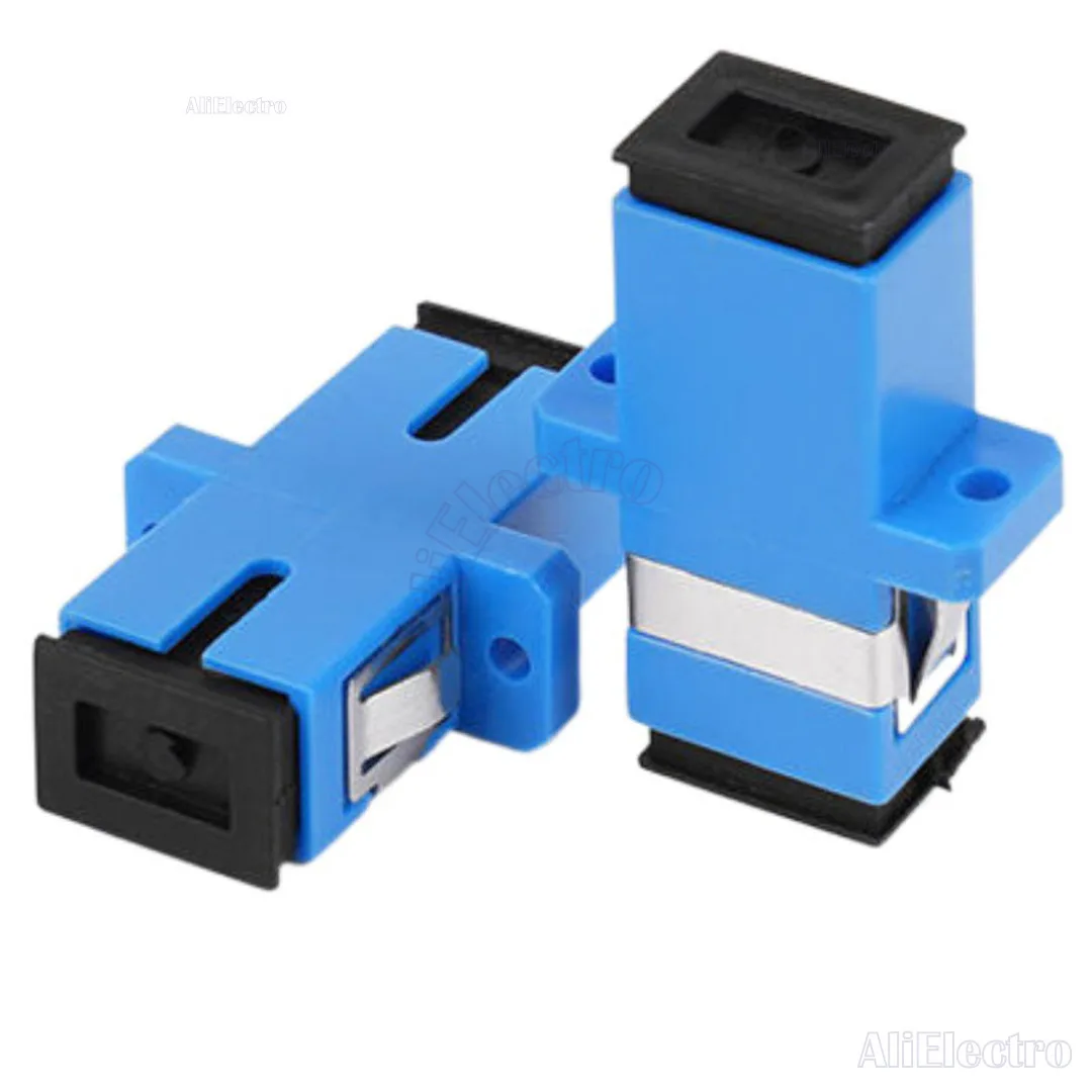 SC UPC Adapter Connector 50-500PCS Simplex SM Single Mode Plastic Fiber Optic Coupler Big Sell