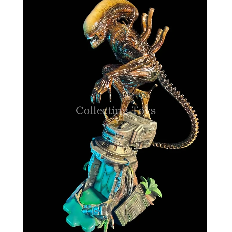 

In Stock Alien Xenomorph 50cm Statue Pvc Resin Figure With Sci-Fi Base Horror Movie Collection Model Highly Detailed Sculpt Gift