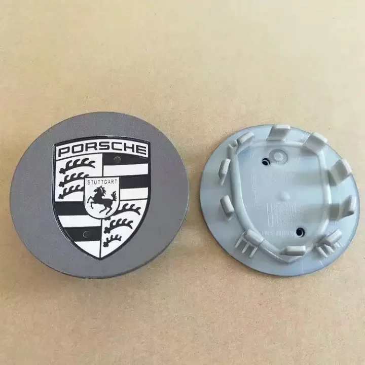 Tutup pelindung pusat roda Porsche pengganti 4pcs 65mm 76mm cocok untuk Panamera Cayenne 911 Maca 718 918 Taycan