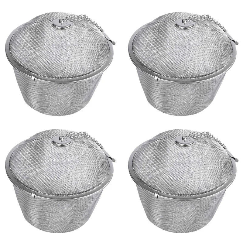 4X Extra Large Stainless Steel Twist Lock Mesh Tea Ball Tea Infuser With Hook Chain