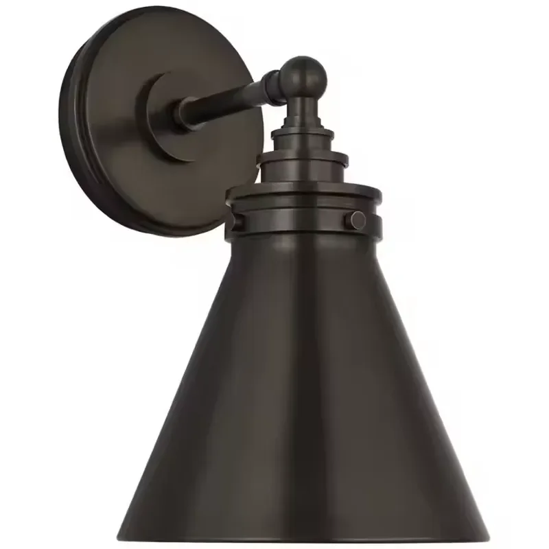 Adjustable American Retro Cafe bar Wall Lamp Gold Folding Swing Arm Restaurant Aisle Decorative Wall Light Iron Wall Sconce