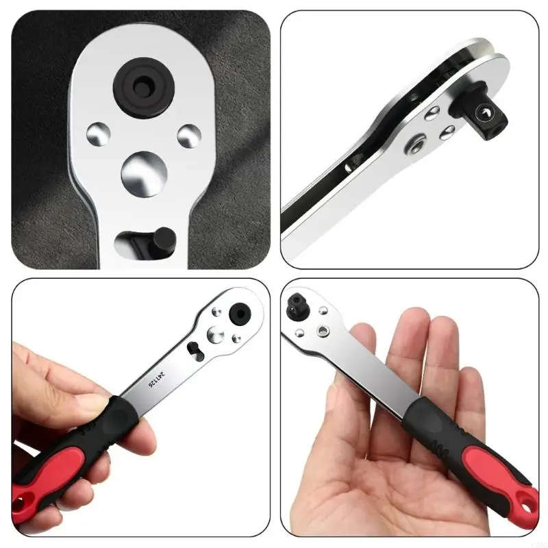 Chave catraca portátil C7AC Chave fenda 1/4 polegadas Tomada Chave fenda rápida