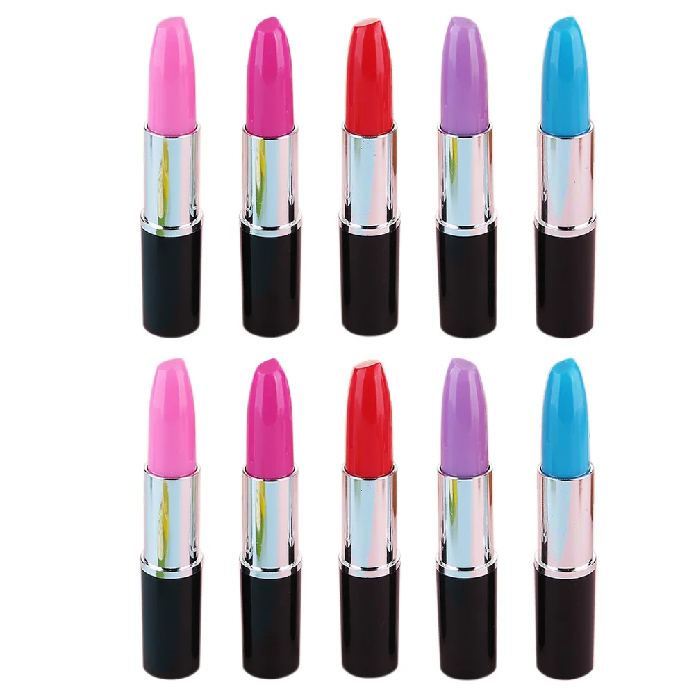 

15pcs LipstickShape Ballpoint Pens Beautiful Plastic Writing Instruments Students School Supplies Creative Stationery