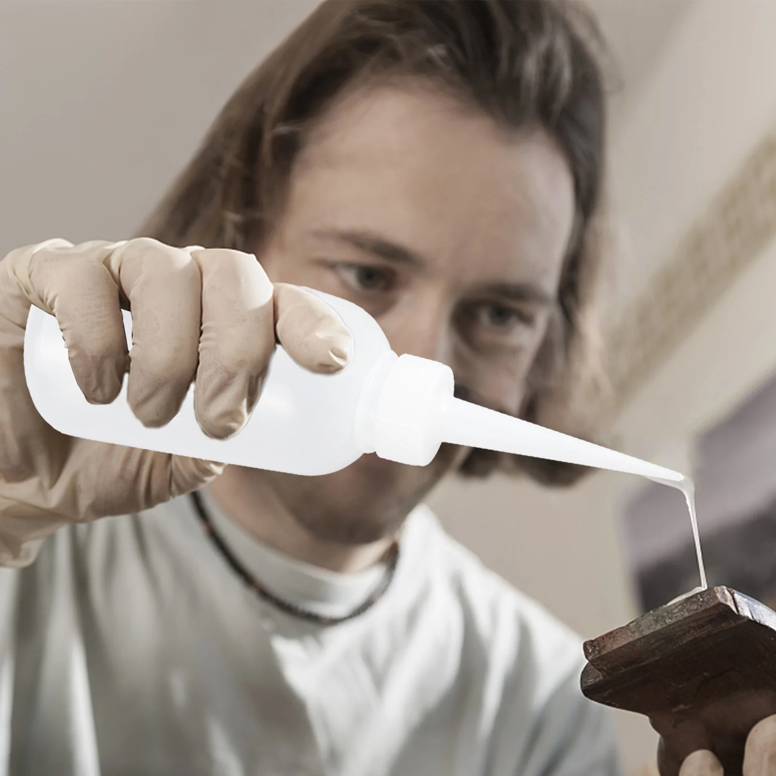 10 قطعة زجاجات قضيب الغراء البلاستيكية زجاجات ضغط شفافة قابلة لإعادة الملء للحرف اليدوية الغراء السائل الطلاء بريق الدقة #3