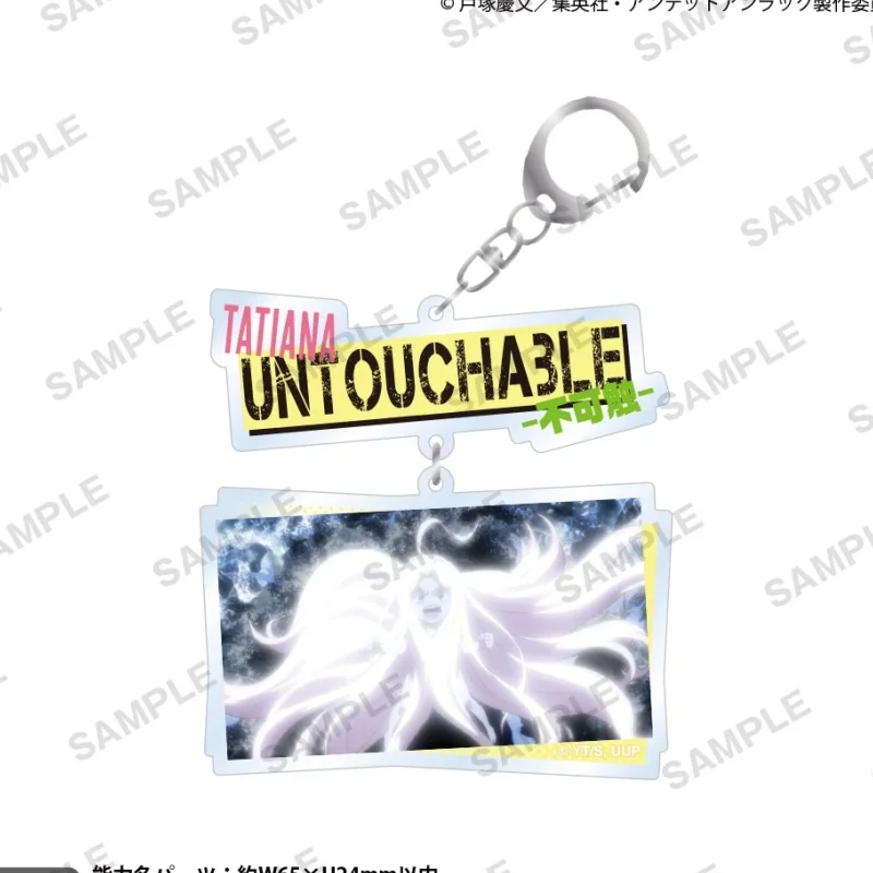 Anime Undead UnluckAcrylic pendant Keychain Fuko Izumo Accessories Pendant Cosplay Trinket Fans Hot-blooded Superpower 6cm Gifts