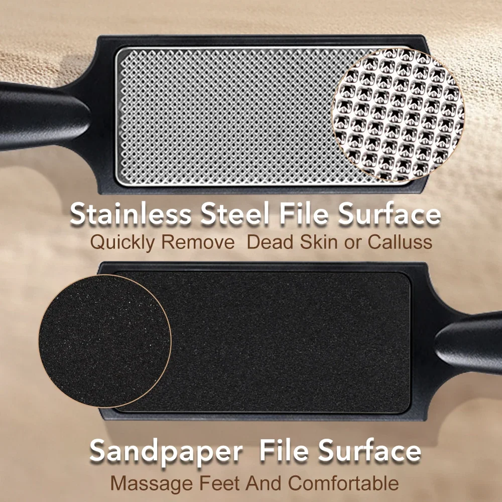 1 قطعة أداة باديكير عرموش ملف القدم المهنية العناية بالقدم يزيل الجلد الصلب الكالس مزيل قدم الغسيل الاستخدام الرطب والجاف