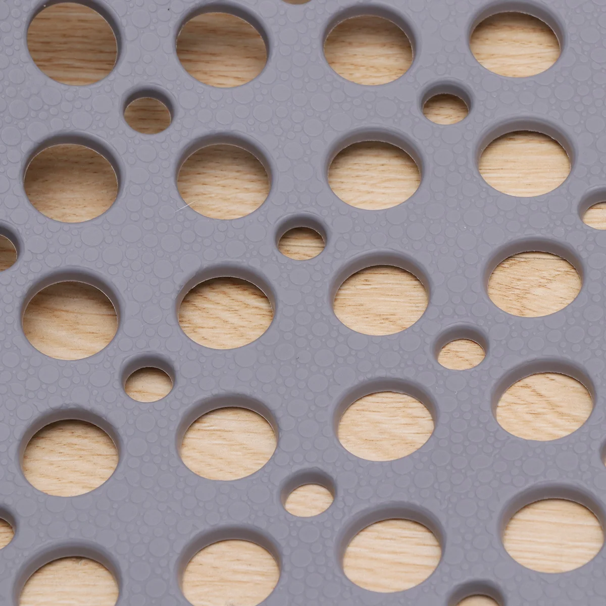 

Bathroom Floor Mat Suction Cup Anti-Slip Hollow Design Better Shower Fun Grey 60x90cm Bathing Foot Carpet Bathroom Floor Mat