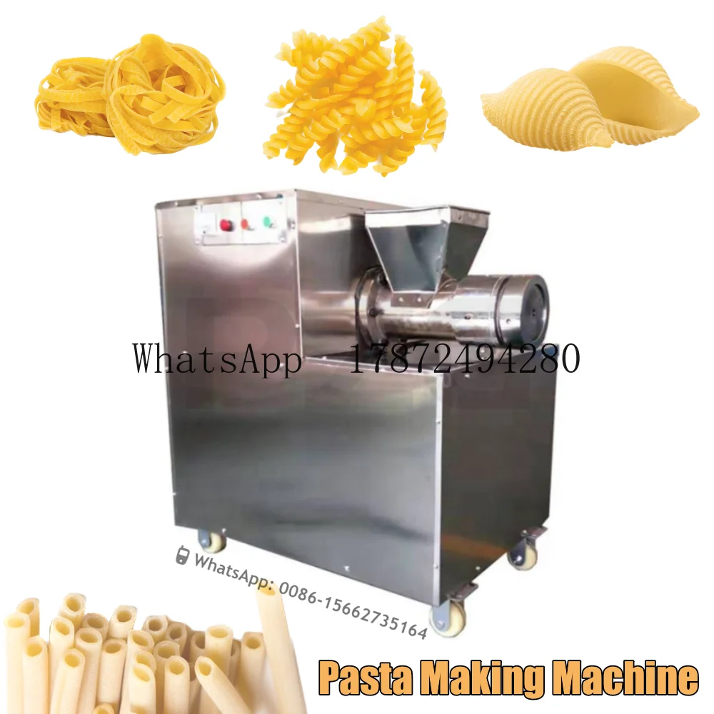 Máquina extrusora de Pasta de macarrones italiana, máquina para hacer Pasta Ditalini, máquina automática comercial para hacer Pasta Rigatoni Penne