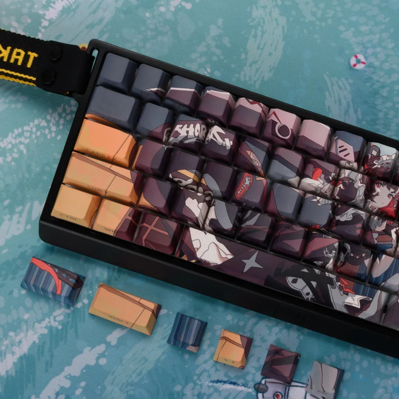 

Zero Shark Sister Keycap Compatible with Wooting Wolf Spider Mechanical Wireless Keyboard Cap