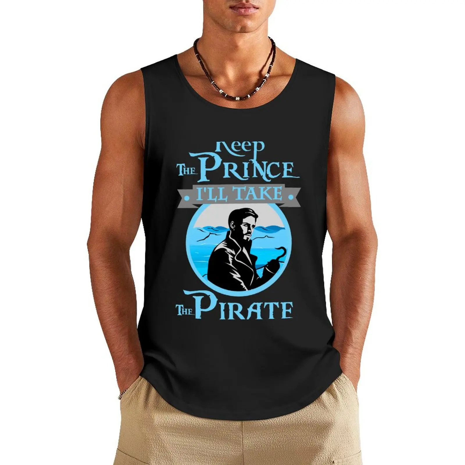 Keep The Prince, I'll Take The Pirate. Tank Top fashion 2024 man gym wear men new in tops & t-shirt