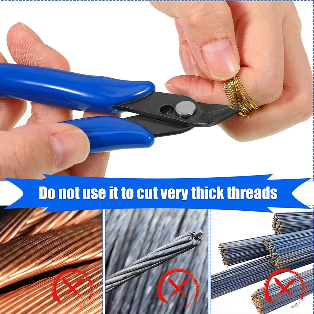 1/5/10Pc  Pliers Multi Functional Tools Electrical Wire Cable Cutters Cutting Side Snips Flush Stainless Steel Nipper Hand Tools