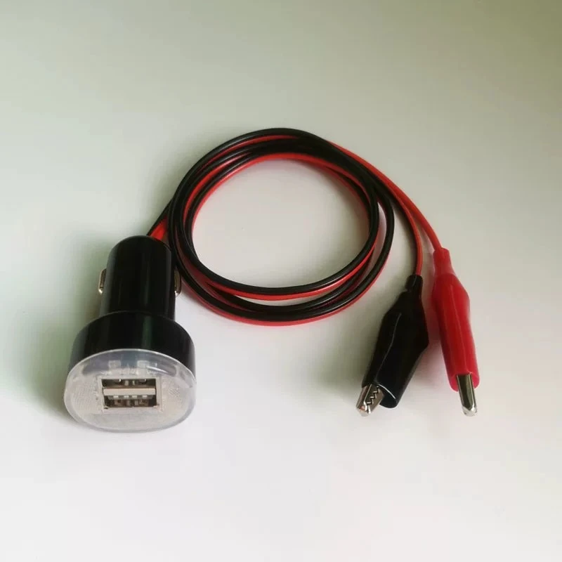 New Clip Storage Battery 12v To 5v Converter Car Motorcycle USB Gps Phone Charger Port Socket Adapter
