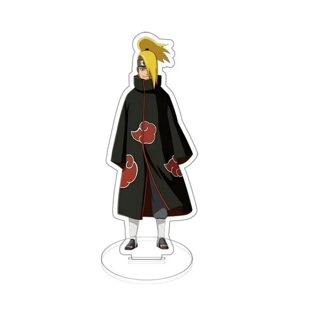 Diy personalizado Naruto Uzumaki figura de Anime espectáculo de rol soporte acrílico transparente modelo creativo adorno de escritorio de dibujos animados regalos de vacaciones