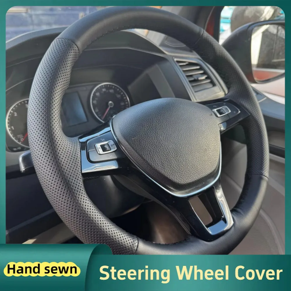 

Чехол на руль автомобиля на заказ, сшитый вручную для Volkswagen VW Amarok T6 California Caravelle Kombi Multivan Transporter 2015-2021