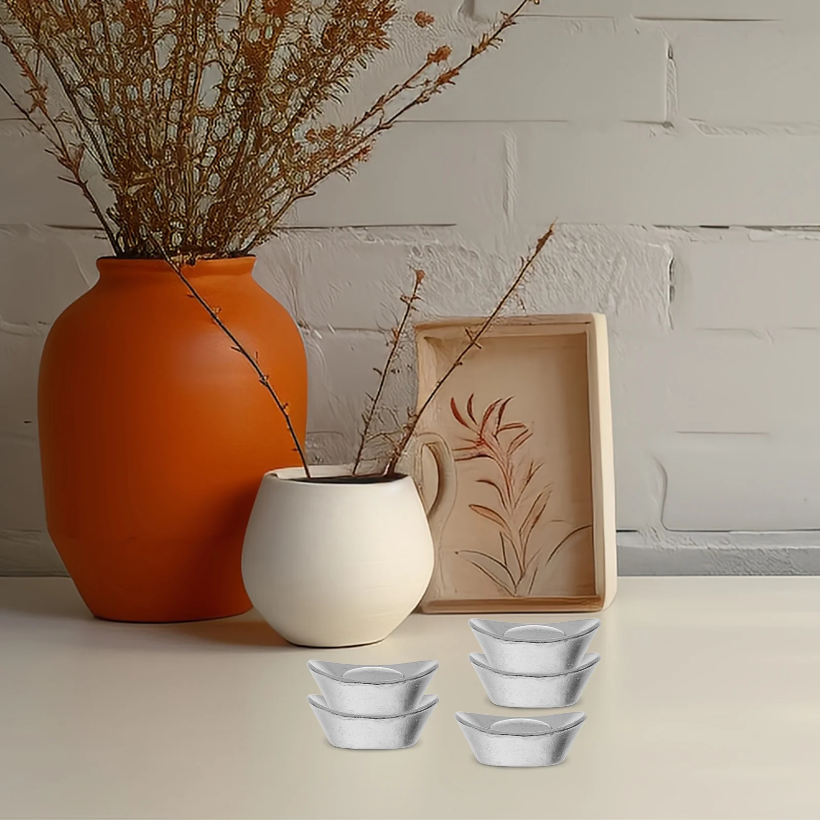 

10pcs Mini Ingot Statues Unique Design Decorative Craft For Living Room Office Small Shelf Decor Miniature Good Symbol