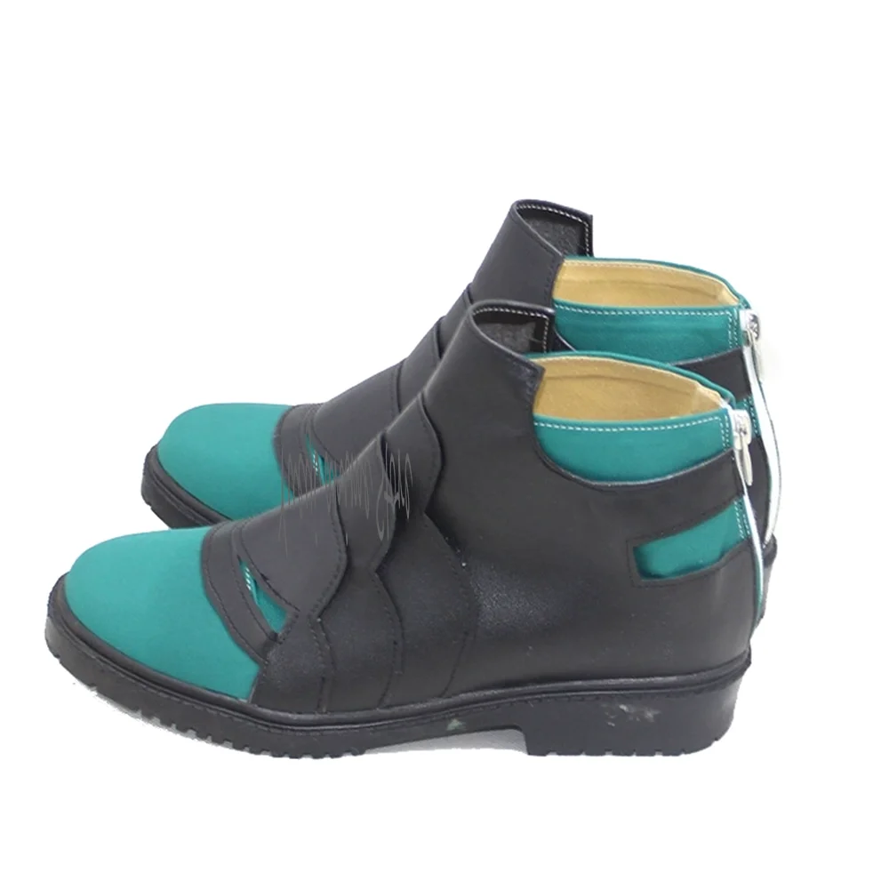 미도리야 이즈쿠 코스프레 신발 - 할로윈 및 카니발용 PU 가죽 부츠