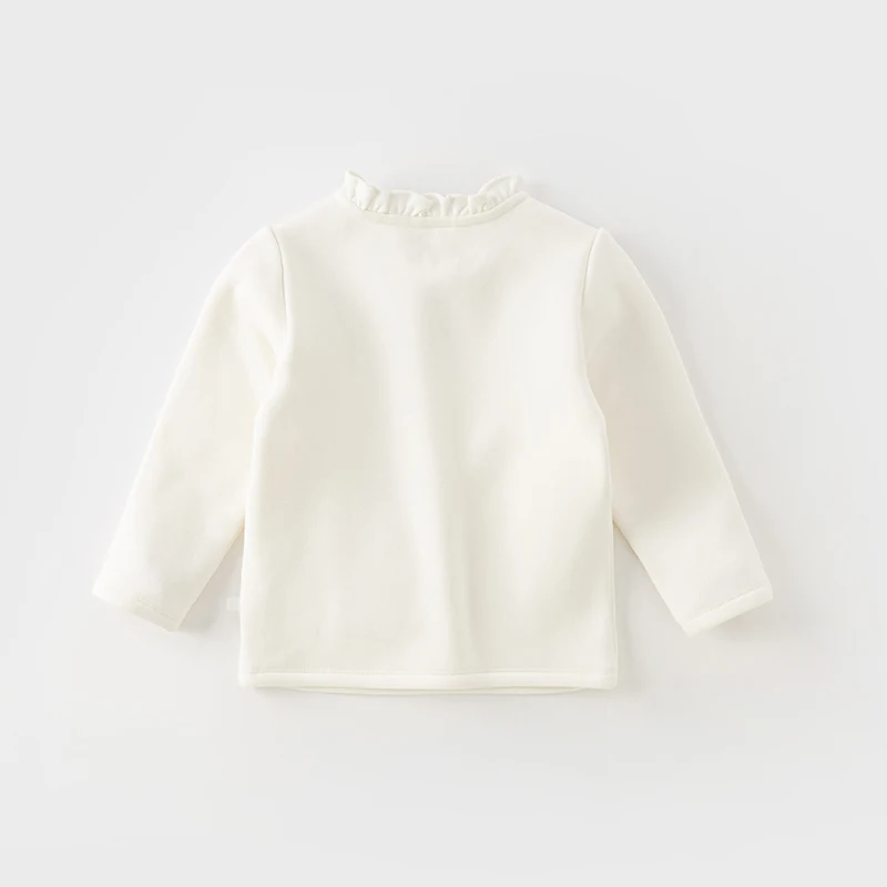 ديف بيلا طفلة طويلة الأكمام المخملية البلوز الاطفال الخريف الشتاء الدافئة محبوك القمم الأطفال في الهواء الطلق تي شيرت DB4238144