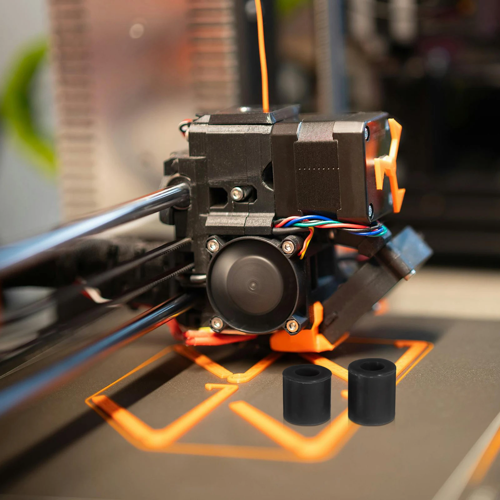 

8pcs Silicone Leveling Parts For 3D Printer Heat-Resistant Vibration Dampening Bed Leveling Components Replacement Spacers