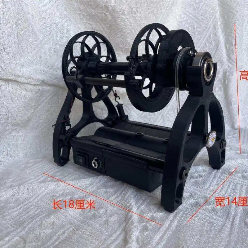 Household Mini Electric Spinning Wheel Installation-free Speed Adjustable 12V Textile Wool Cotton Single Strand Wool