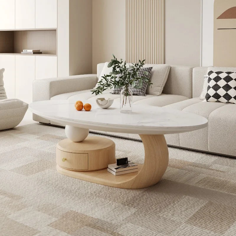 rock slab coffee table high-end household small apartment coffee tables light luxury mobili per il soggiorno home furniture
