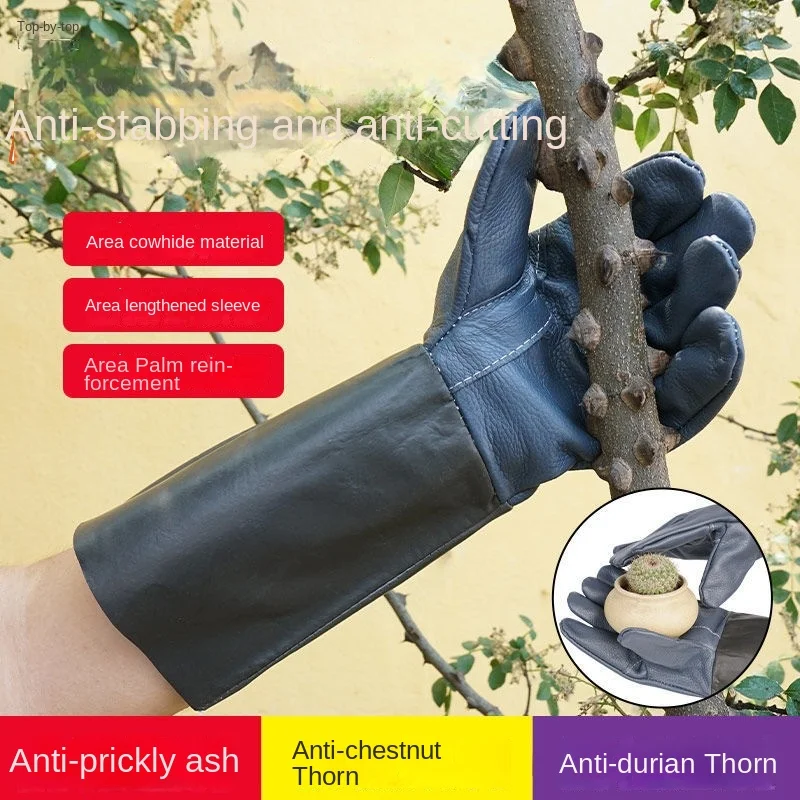 Stab-Proof Gloves Protection Garden Gardening Pruning Rose Rose Picking Peppercorns Stripping Board Non-Slip Binding