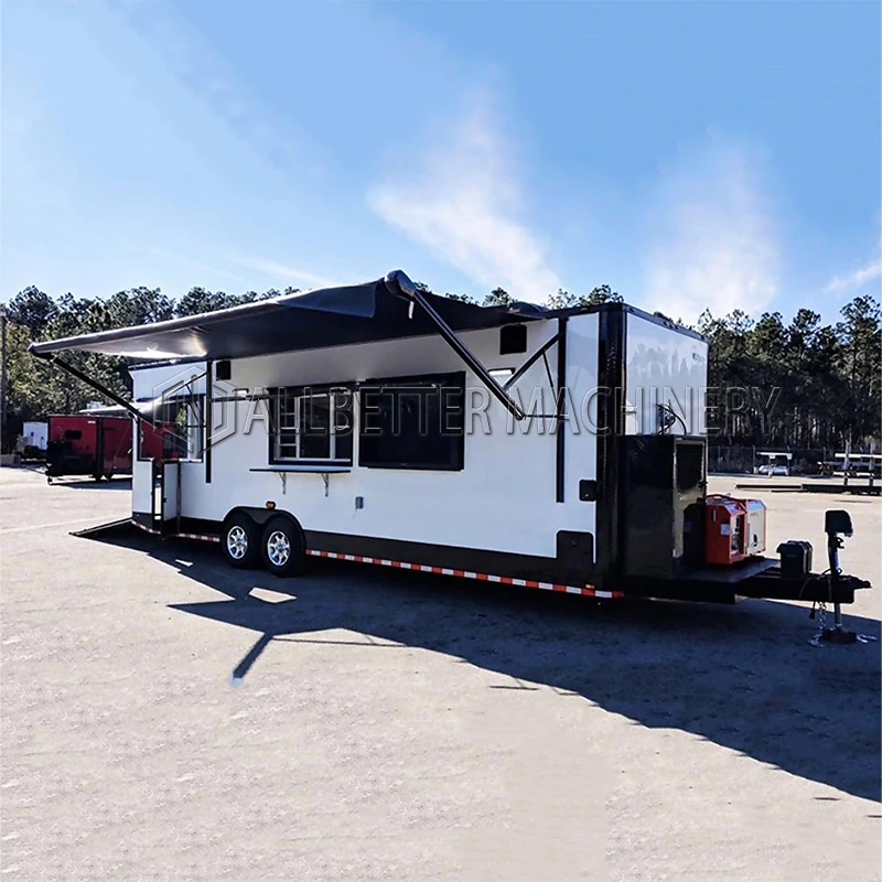 Allbetter Multifunctional Mobile Fast Food Truck Catering Trailer Fully Equipped Food Trailer