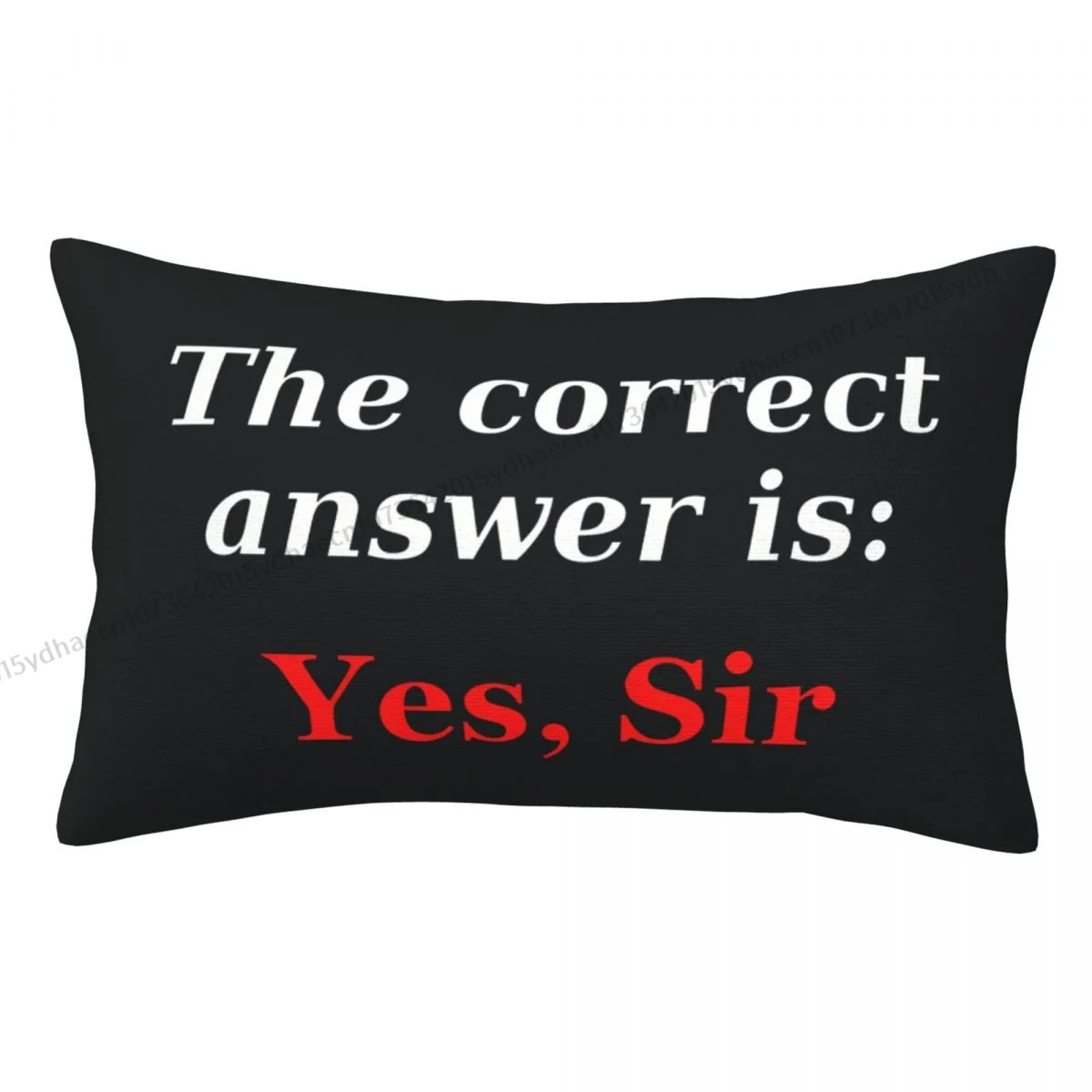 Yes Sir Fetish Classic Printed Pillow Case BDSM Backpack Coussin Covers Reusable Chair Decor Pillowcase