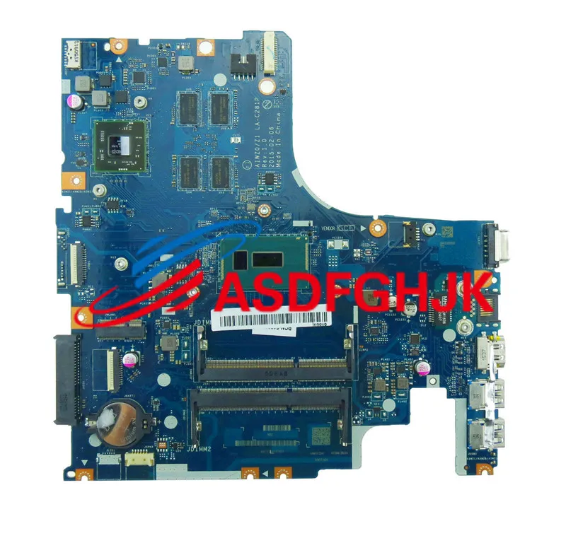 

Original AIWZ0/Z1 LA-C281P FOR Lenovo Z51-70 Z51 LAPTOP MOTHERBOARD WITH i5-5200U RadeonR7 M360 2GB fully tested