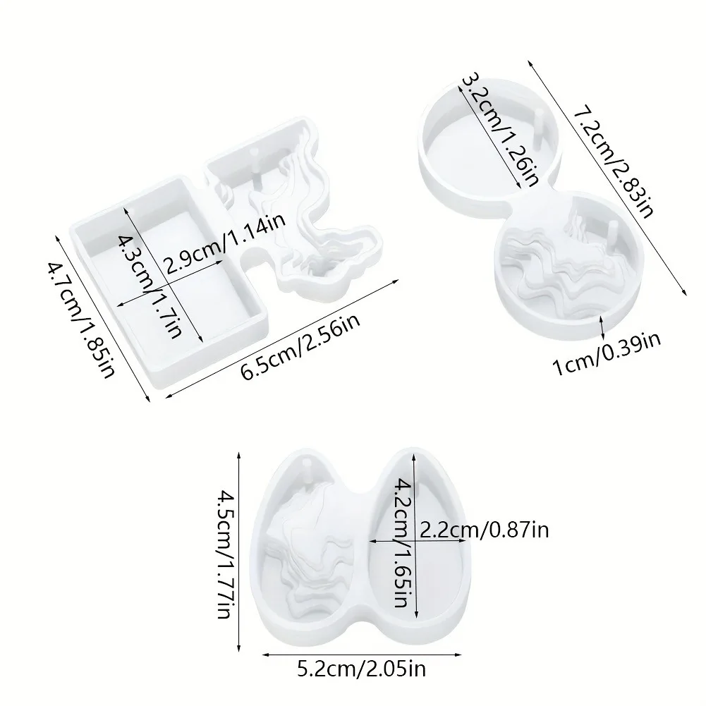 Stile marino isola Sea Wave ciondolo in Silicone stampo per colata portachiavi fai da te gioielli colata stampo in resina epossidica per la