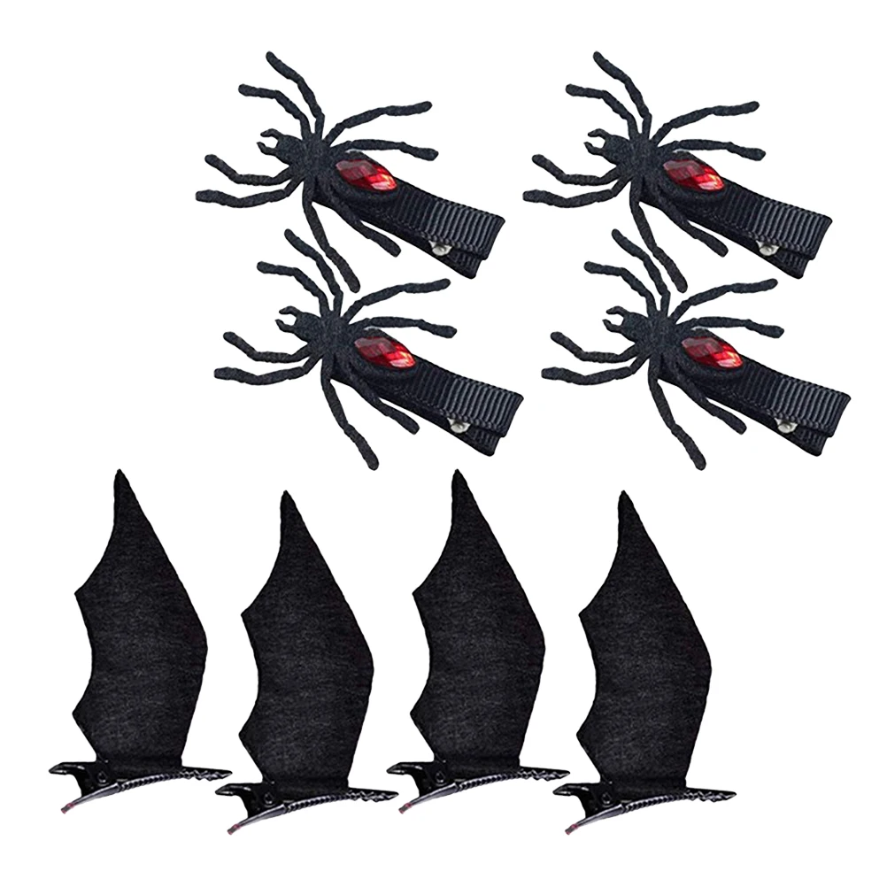 

Halloween Clips Spider Hair Accessories For Women Children Non-Woven Gothic Cosplay Party Decorations Spider Clips