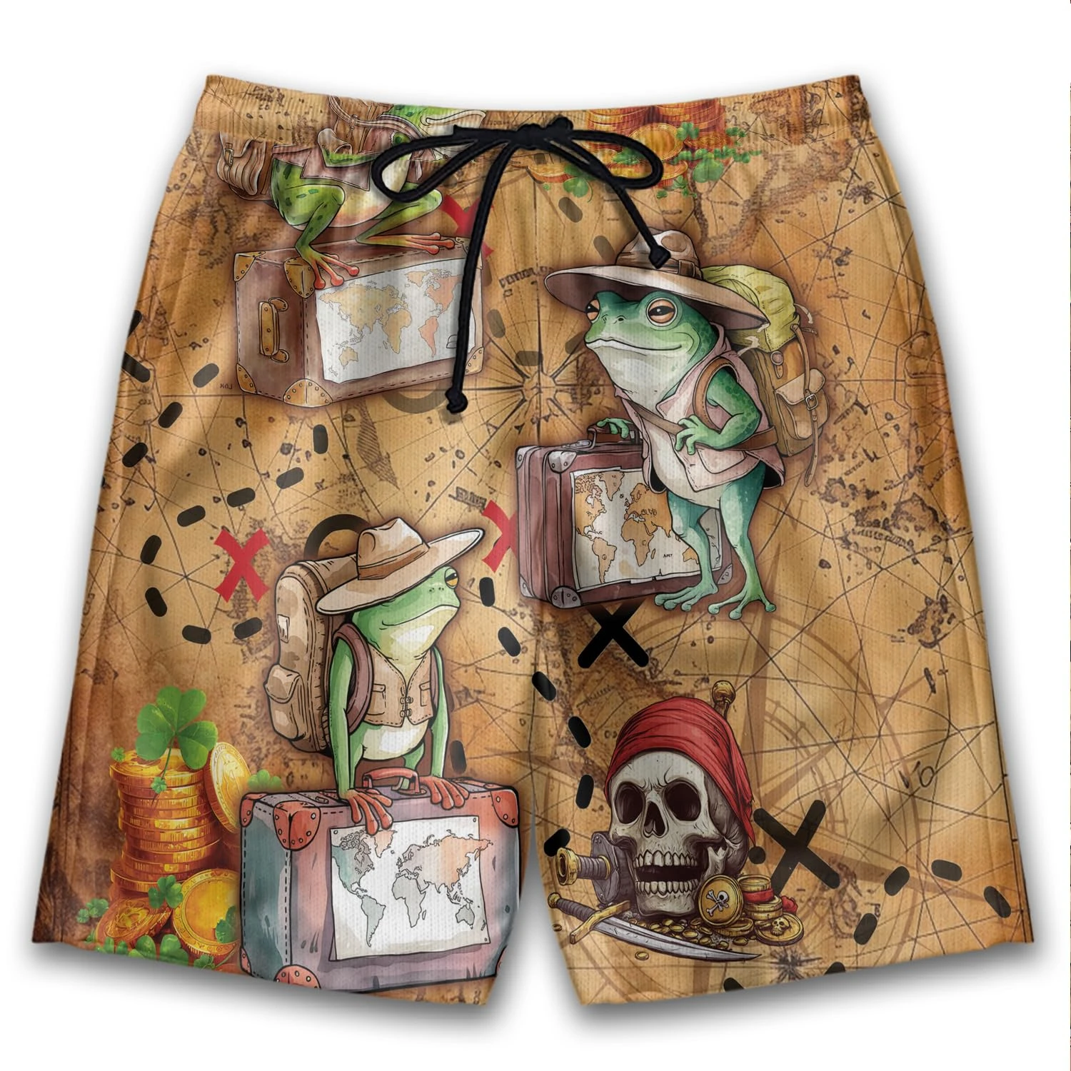 مضحك ثلاثية الأبعاد طباعة الضفدع شورتات للبحر الرجال السباحة جذوع الصيف الحيوان الرياضة تصفح مجلس السراويل الطفل عطلة حفلة لباس سباحة