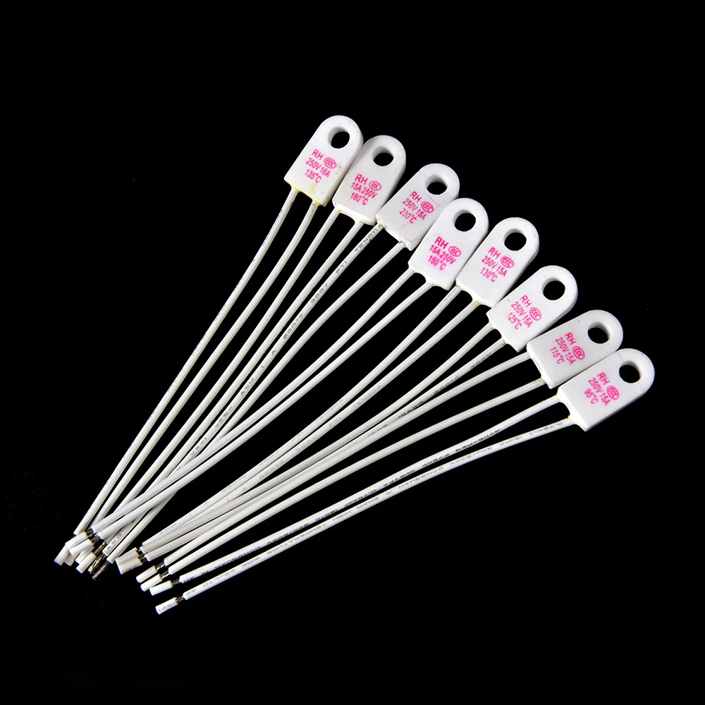 5 pz RH/Tf RH 135C RH 135 Celsius 135 gradi RH135 15A 250V fusibile di temperatura collegamenti termici fusibile di temperatura