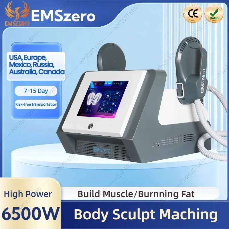 EMS Body Sculpt Machine RF Scolpire Perdita di peso Bruciare i grassi Dimagrante Attrezzatura per la stimolazione muscolare 6500W HI-EMT MYOslim EMSzero