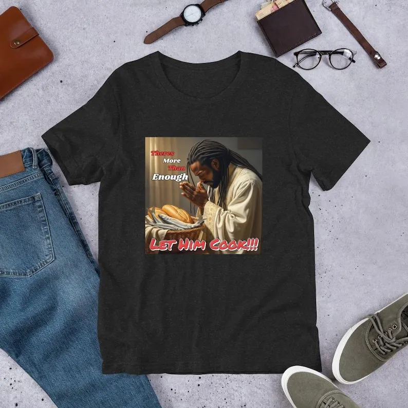 Lassen Sie ihn kochen lassen Jesus-T-Shirt, christliche Streetwear, glaubensbasierte, urbane, trendige christliche Kleidung