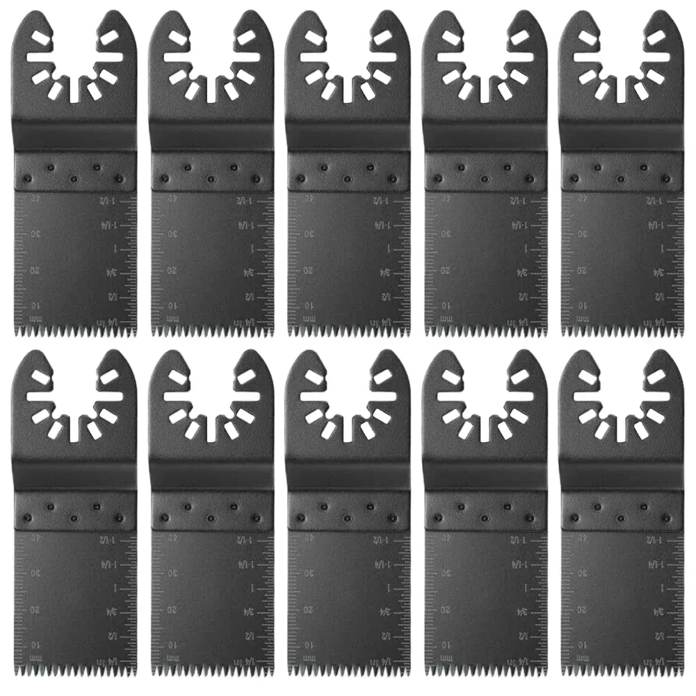 Imagem -03 - Japanese Tooth Oscillating Saw Blade Quick Release Multitool Corte de Madeira de Plástico Drywall Open Hole Power Tool 10 Pcs