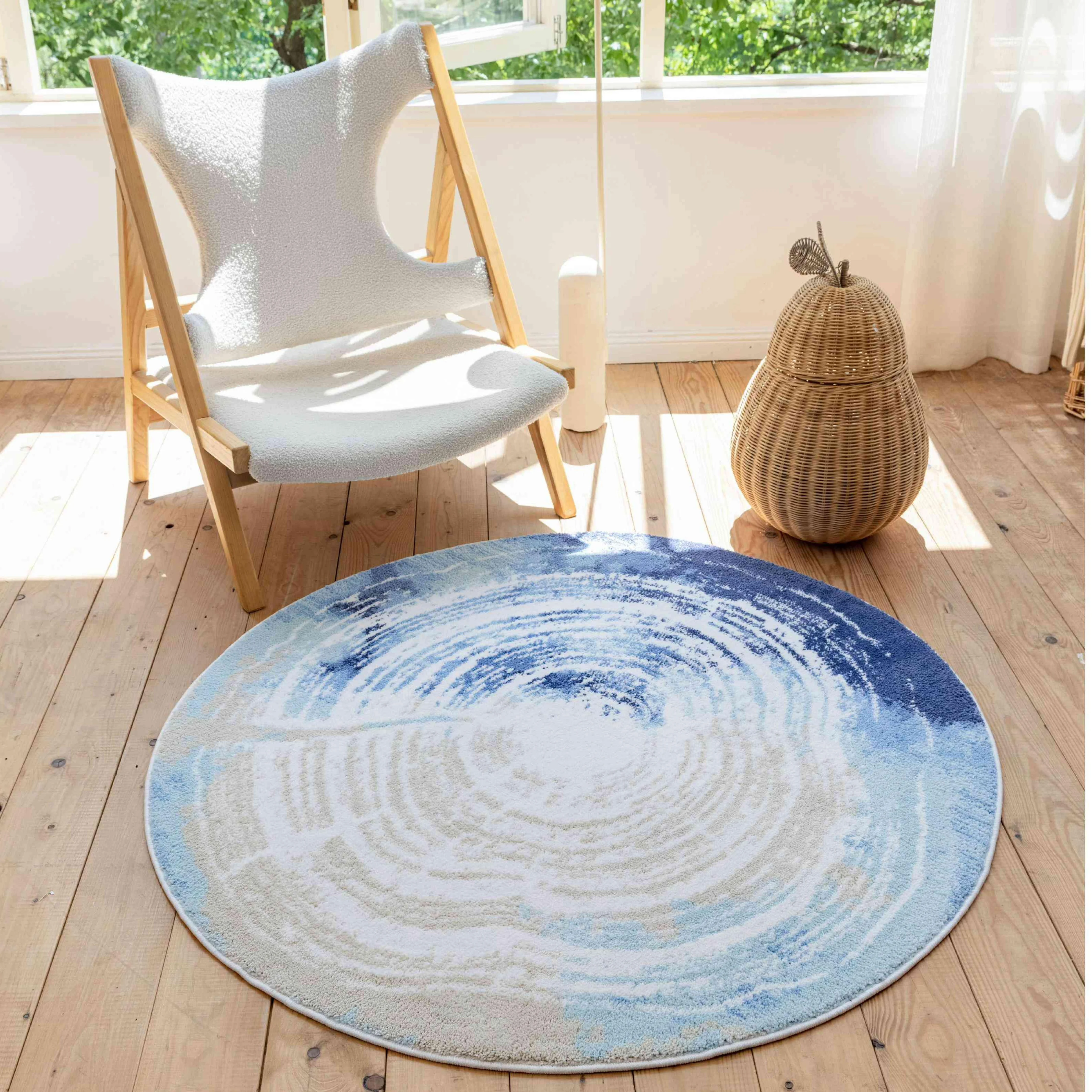 Round Rug – Soft, High-Density Pile Living Room Carpet for Modern Home Decor and Luxurious Comfort