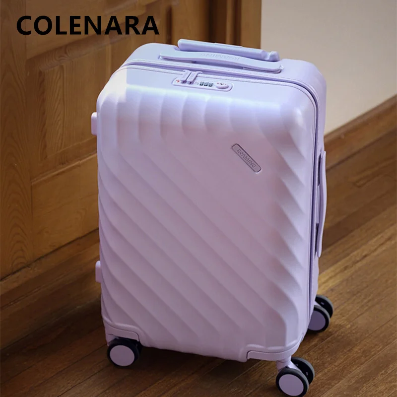 

Чемодан COLENARA, высококачественный посадочный бокс, чемодан на колесиках большой вместимости, 20 дюймов, 24 дюйма, 26 дюймов, АБС-пластик + ПК, студенческий ручной дорожный чемодан