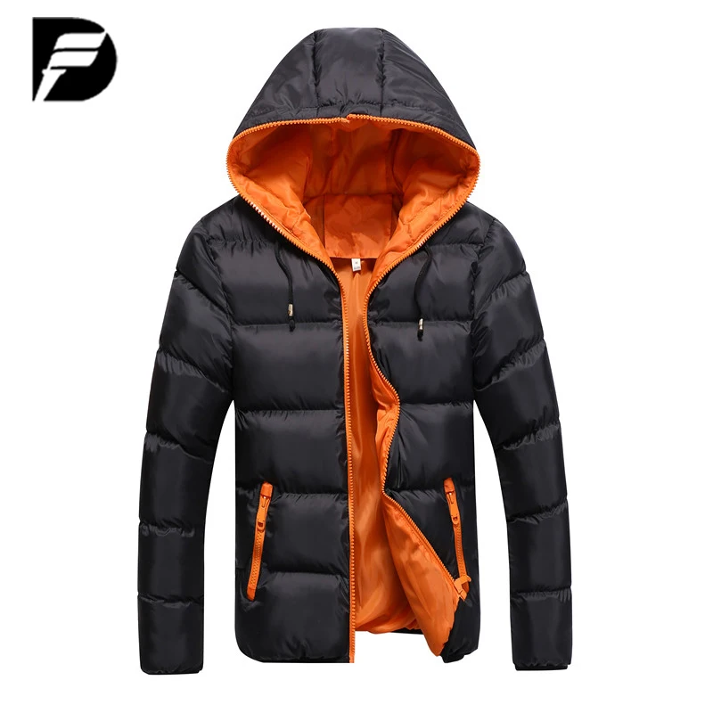 Jaqueta de inverno nova casual com capuz grosso acolchoado jaqueta com zíper fino masculino e feminino casacos parkas outwear casaco quente