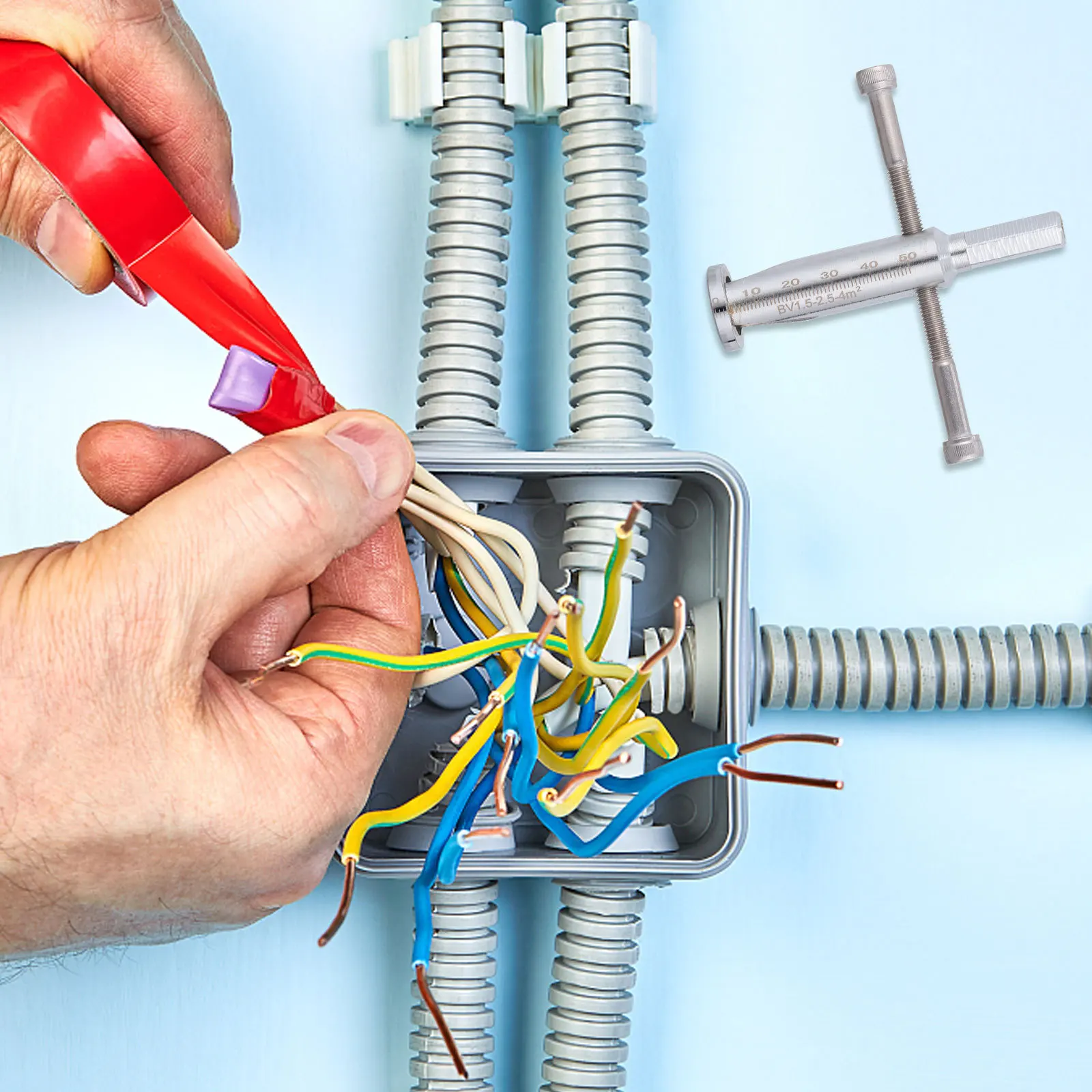 

Wire Twisting Tool Electric and Manual Wire Stripper for Power Drill Drivers Stripping Twisting Cable Connector Terminal