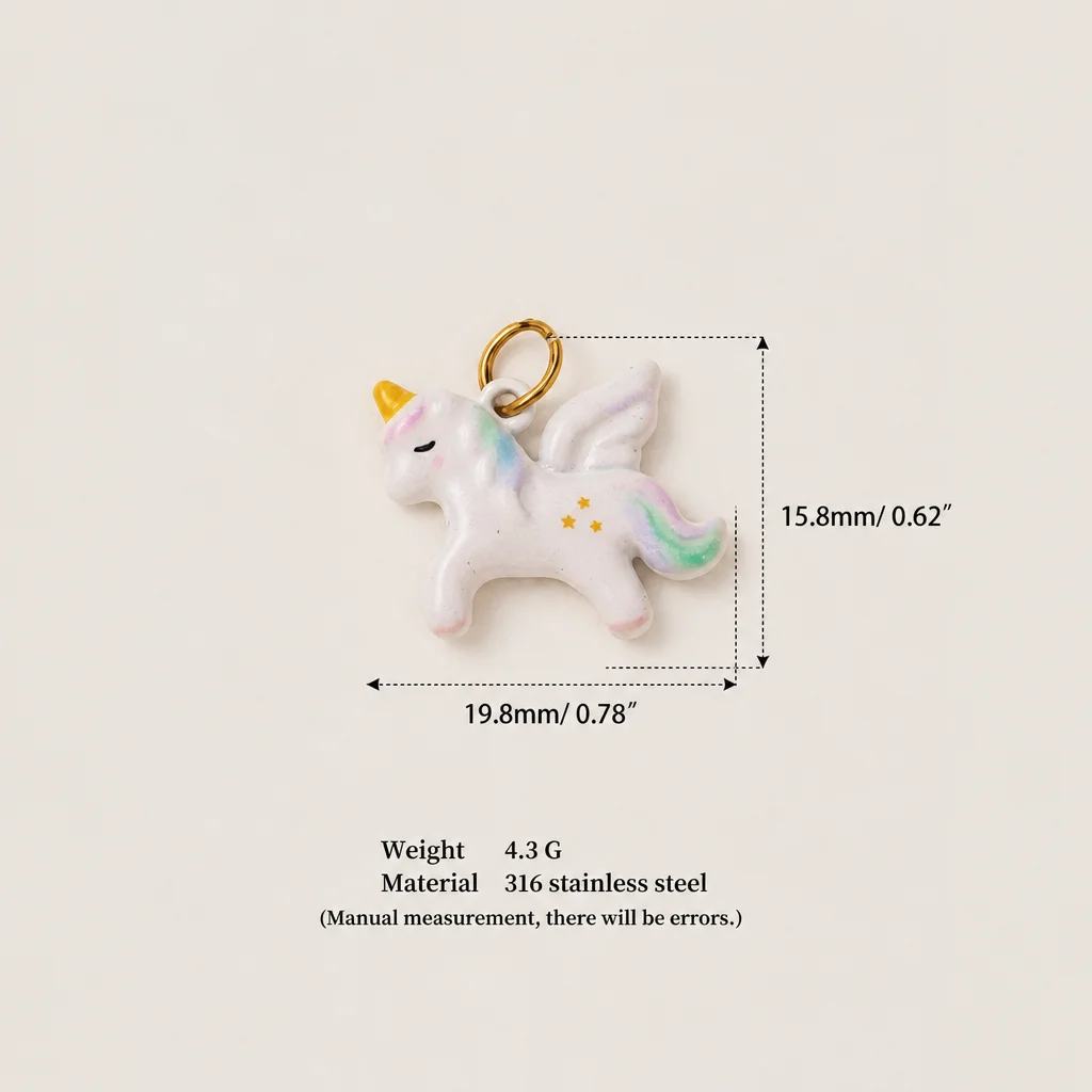 316 Edelstahl PVD 18K vergoldeter, wasserdichter und anlaufgeschützter Anhänger für DIY-Schmuckherstellung, Armband- und Halskettenzubehör. – Detail 7