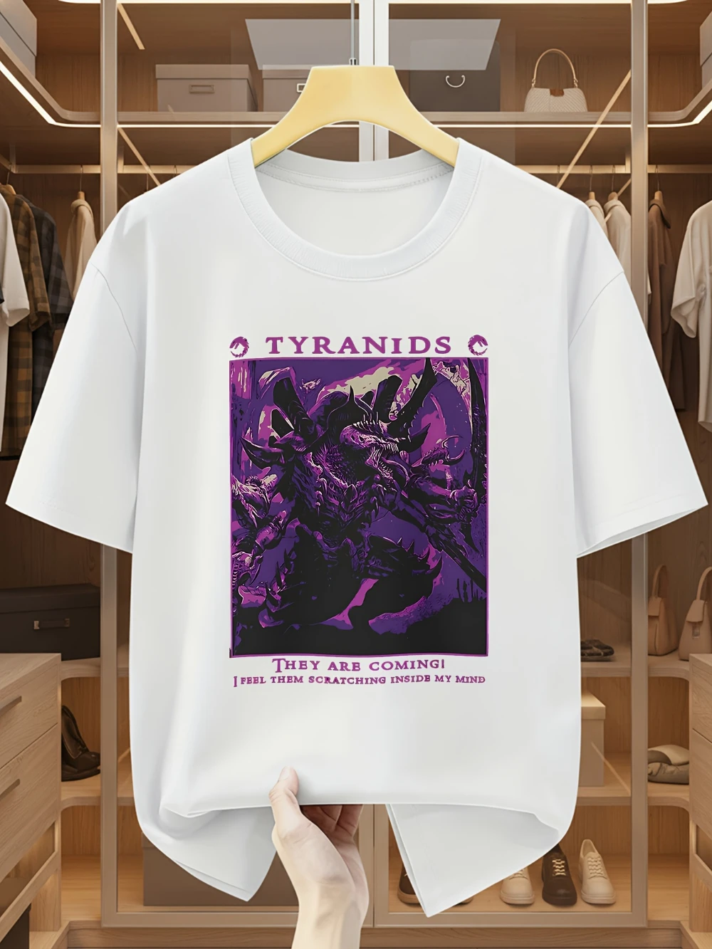 Board Game Print - 40% Cotton Tyrant Bug Theme T-Shirt