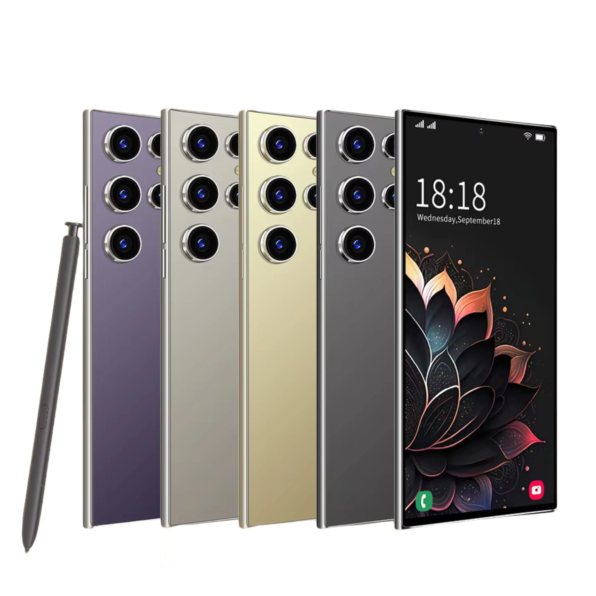 S25 Pro, téléphone intelligent Android, 6.8 pouces, 8 + 256GB ROM, double SIM, téléphone portable, Google Play Store, 24 + 48MP, 6000mAh, téléphones portables