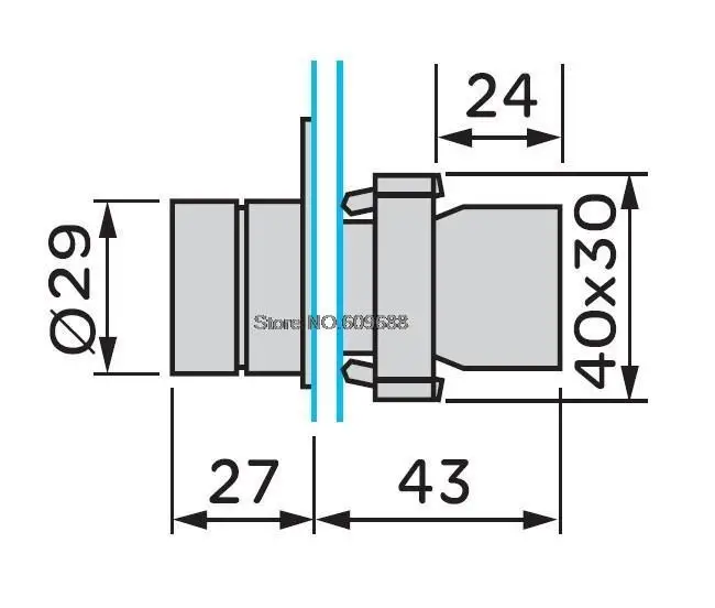 Selector Latching Switch Key Switch Button XB2-BG21C With Key 2 Block self-locking Button Switch