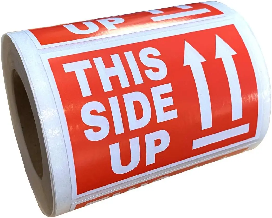 

This Side Up Warning Stickers for Shipping and Packing - 2" X 3" Permanent Adhesive Labels,Warning Shipping Label,300 Per Roll