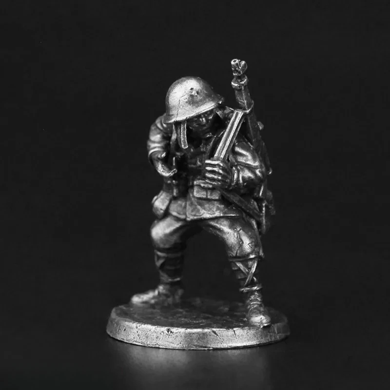 Metal Board Game Piece Army Soldier Action Figures Military Warfare Static Ornament Model Toys for Collectors And Crafts