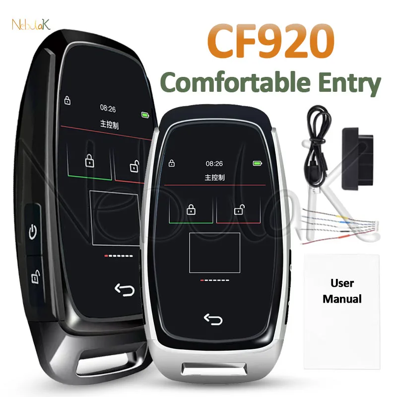 

CF920 Универсальный дистанционный дисплей, умный ЖК-ключ, удобный вход для Audi/BMW/Ford/Mazda/Toyota, автомобильный цифровой сенсорный экран без ключа