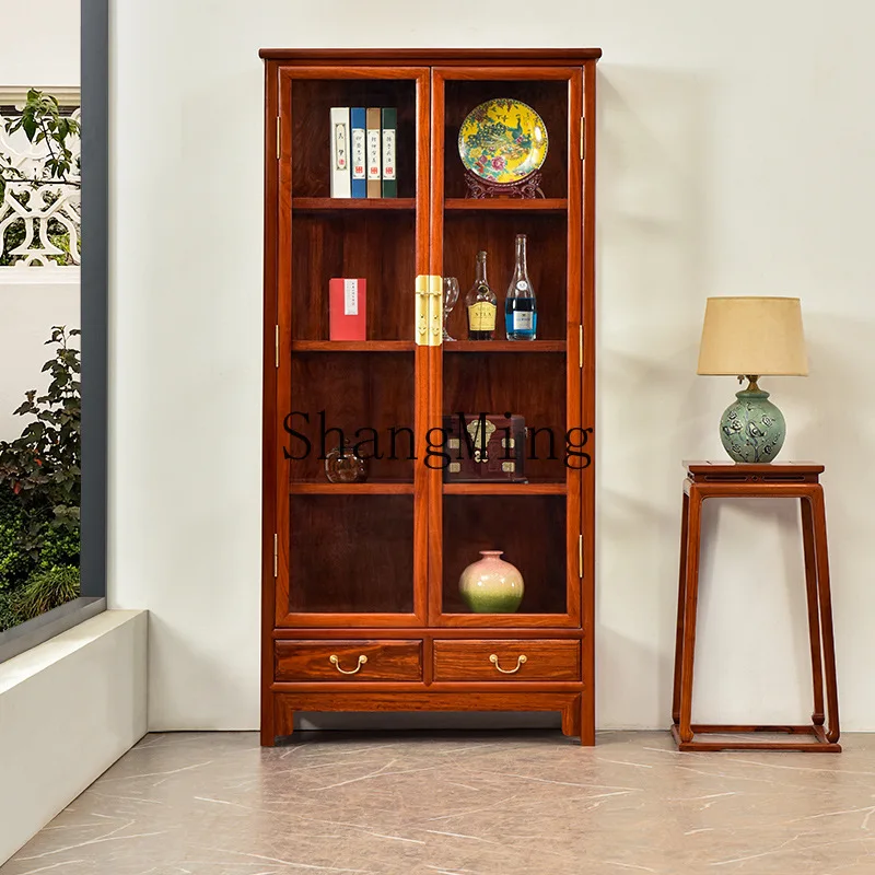 

CL mahogany furniture Chinese solid wood study display rosewood living room locker